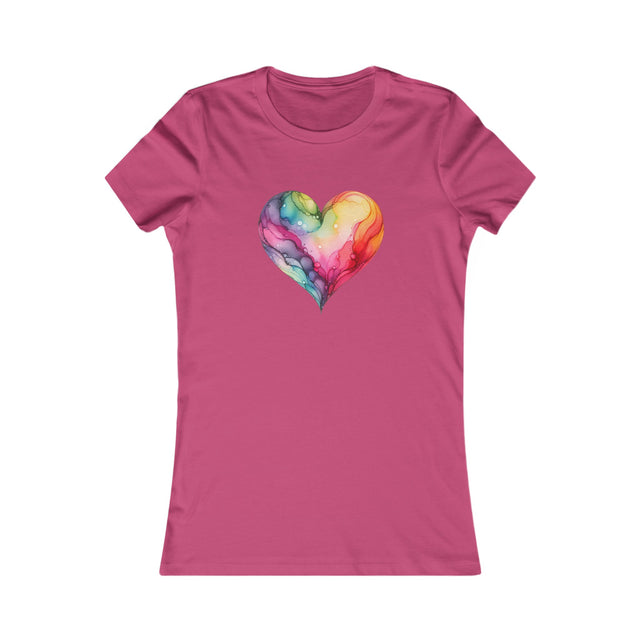 Rainbow Heart Alcohol Ink,Pride Heart Shirt,Rainbow Heart T-shirt, LGBT Heart, Everyday Pride T shirt, LGBTQ+ Tee, Nonbinary, Gay, Lesbian, Bisexual, Trans, Queer