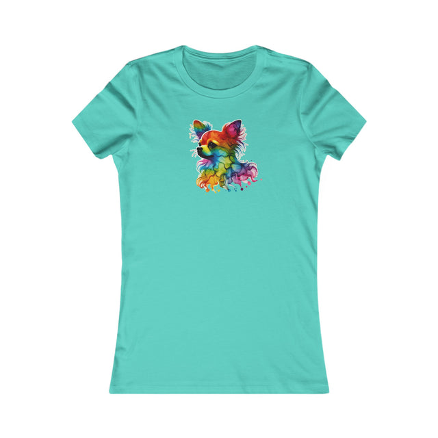 Rainbow Chihuahua Head T-shirt,Pride Shirt,Dog Lover Top,Rainbow Animals,LGBTQ+ Tee, Chihuahua Owner,Women's Favorite Tee