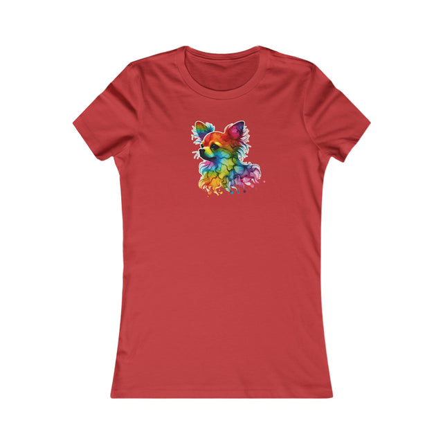 Rainbow Chihuahua Head T-shirt,Pride Shirt,Dog Lover Top,Rainbow Animals,LGBTQ+ Tee, Chihuahua Owner,Women's Favorite Tee
