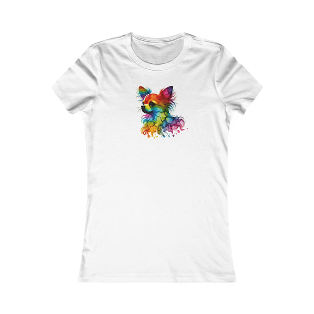 Rainbow Chihuahua Head T-shirt,Pride Shirt,Dog Lover Top,Rainbow Animals,LGBTQ+ Tee, Chihuahua Owner,Women's Favorite Tee
