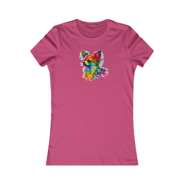 Rainbow Chihuahua Head T-shirt,Pride Shirt,Dog Lover Top,Rainbow Animals,LGBTQ+ Tee, Chihuahua Owner,Women's Favorite Tee