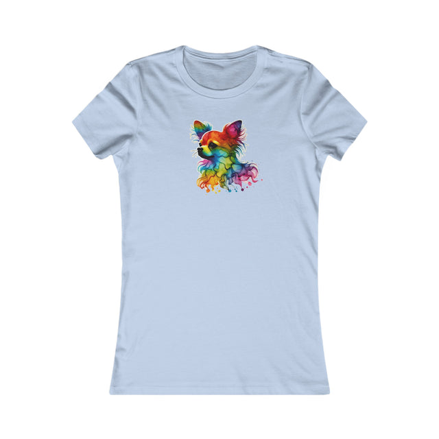Rainbow Chihuahua Head T-shirt,Pride Shirt,Dog Lover Top,Rainbow Animals,LGBTQ+ Tee, Chihuahua Owner,Women's Favorite Tee