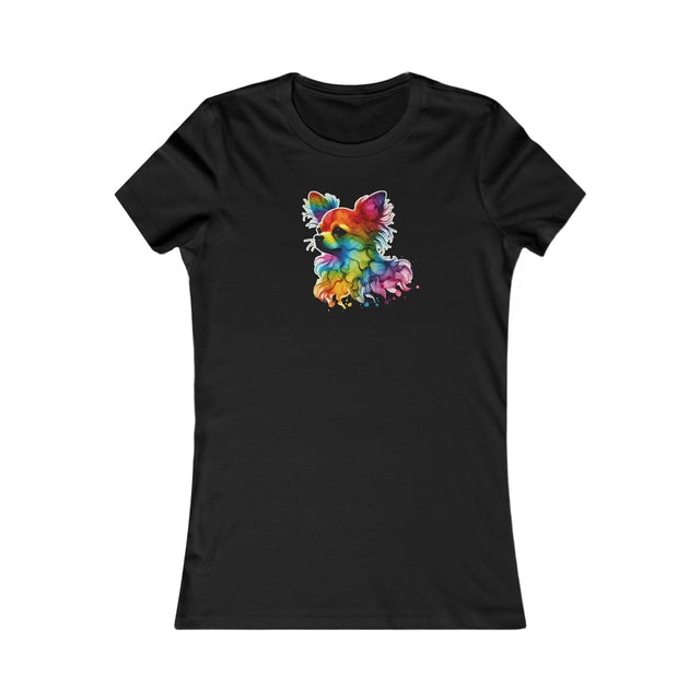 Rainbow Chihuahua Head T-shirt,Pride Shirt,Dog Lover Top,Rainbow Animals,LGBTQ+ Tee, Chihuahua Owner,Women's Favorite Tee