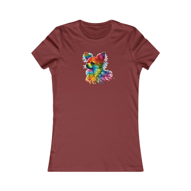 Rainbow Chihuahua Head T-shirt,Pride Shirt,Dog Lover Top,Rainbow Animals,LGBTQ+ Tee, Chihuahua Owner,Women's Favorite Tee