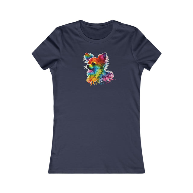 Rainbow Chihuahua Head T-shirt,Pride Shirt,Dog Lover Top,Rainbow Animals,LGBTQ+ Tee, Chihuahua Owner,Women's Favorite Tee