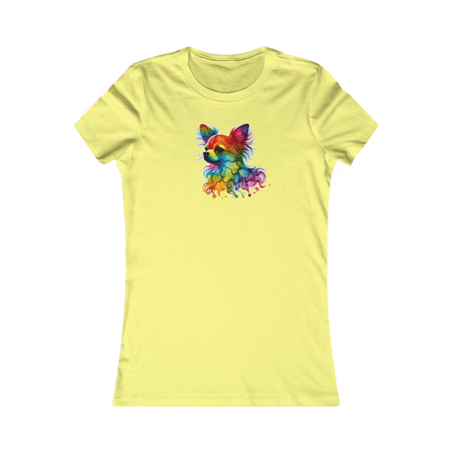 Rainbow Chihuahua Head T-shirt,Pride Shirt,Dog Lover Top,Rainbow Animals,LGBTQ+ Tee, Chihuahua Owner,Women's Favorite Tee