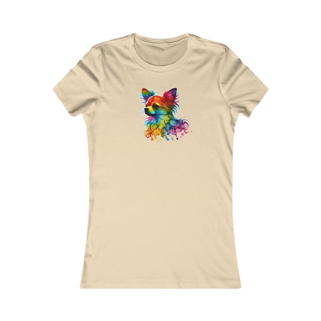 Rainbow Chihuahua Head T-shirt,Pride Shirt,Dog Lover Top,Rainbow Animals,LGBTQ+ Tee, Chihuahua Owner,Women's Favorite Tee