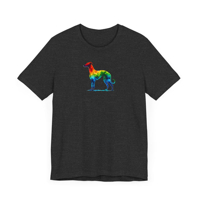 Rainbow Whippet T-shirt,Pride Shirt,Dog Lover Top,Rainbow Animals,LGBTQ+ Tee, Whippet owner, Whippet gift