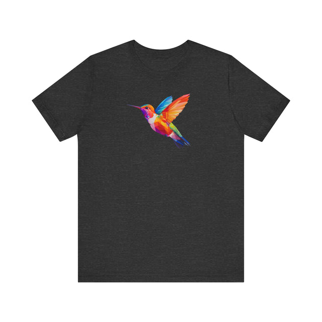 Geometric Rainbow Hummingbird T-shirt,Pride Shirt,Bird Lover Top,Rainbow Animals,LGBTQ+ Tee,Queer,Gay,Lesbian,Bisexual,Trans,BGLT,LBGT