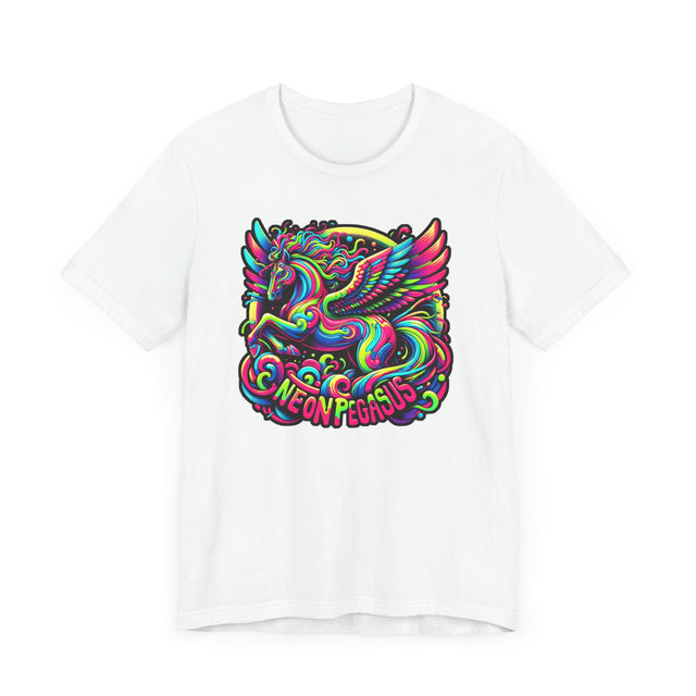 Neon Pegasus T-shirt, Flying Horse Tee