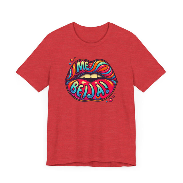 Me Beija "Kiss Me" psychedelic T-shirt, Portuguese Lover Shirt