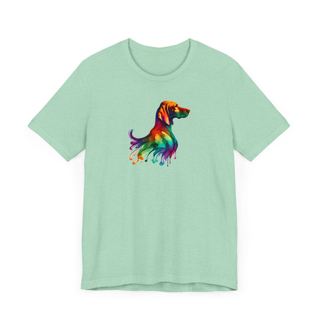 Rainbow Vizsla Head T-shirt,Pride Shirt,Dog Lover Top,Rainbow Animals,LGBTQ+ Tee, Vizsla owner, Vizsla gift