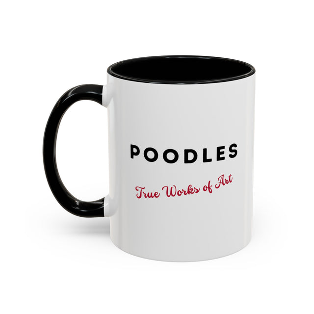 Poodle Coffee Cup,4-Panel Pop Art Mug,Poodle Lover,Poodle Mom,Poodle Dad,Dog Lover Gift,French Poodle Gift