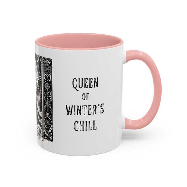 Queen of Winter's Chill,Tarot card mug,Mother's Day Gift,Christmas mug,Witchy cup,Winter Mug,Gift for her,Gift for Mom,Gift for Wife