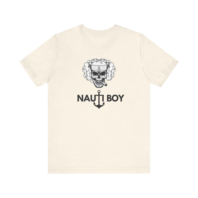 Nauti Boy Tshirt, Nautical Tshirt, Boating Tshirt-Captain Tshirt, Pirate Tshirt, Rebel Tshirt, Father's Day gift, Cigar Tshirt, Skull Tshirt