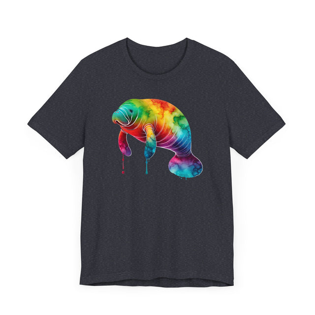 Rainbow Manatee Alcohol Ink,Sea life lover,Ocean Life,Nautical,Pride Shirt,LGBTQ+ Tee