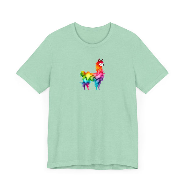Rainbow Llama Alcohol Ink T-shirt, Pride Shirt,Animal Lover T shirt, LGBTQ+, BGLT