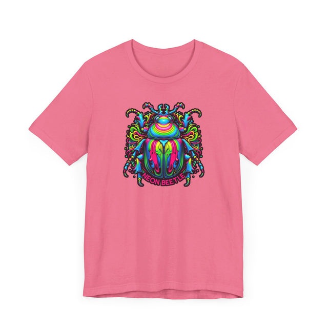 Neon Beetle T-shirt, Insect Lover Top