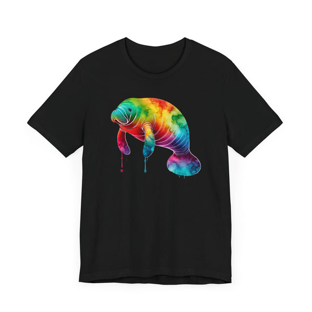 Rainbow Manatee Alcohol Ink,Sea life lover,Ocean Life,Nautical,Pride Shirt,LGBTQ+ Tee