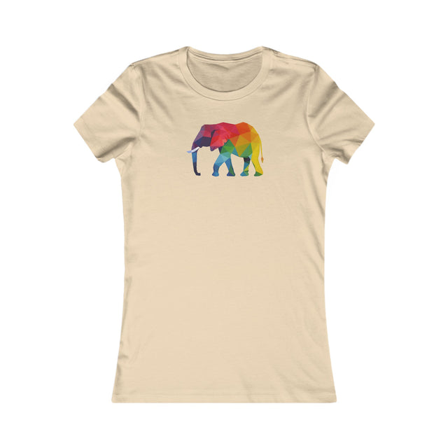 Geometric Rainbow Elephant T-shirt,Pride Shirt,Elephant Lover Top,Rainbow Animals,LGBTQ+ Tee,Queer,Gay,Lesbian,Bisexual,Trans,Women's Favorite Tee