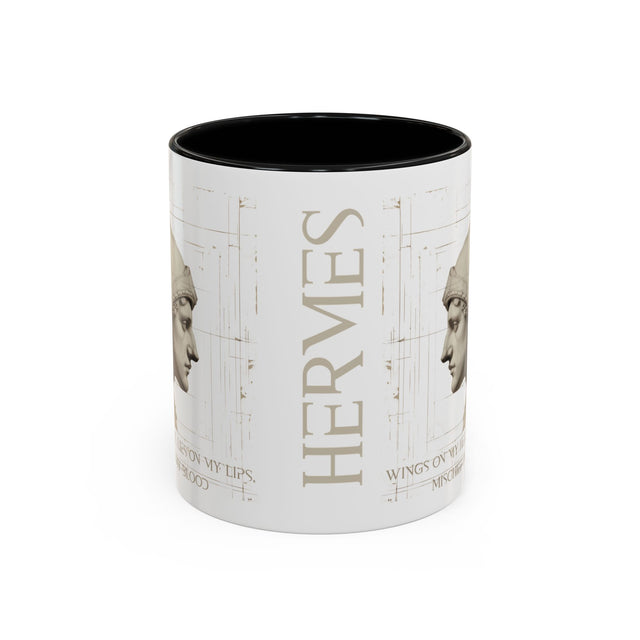 Hermes - Wings on my heels, lies on my lips, mischief in my blood mug