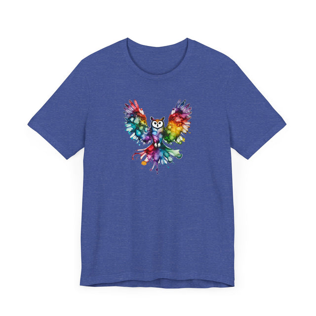 Rainbow Owl Alcohol Ink T-shirt, Pride Shirt,Bird Lover T shirt, LGBTQ+, BGLT, Avian