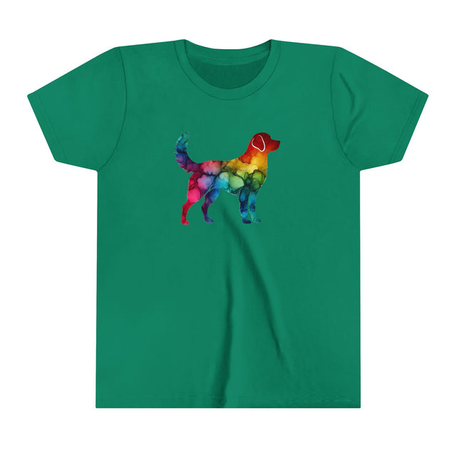 Rainbow Labrador Retriever T-shirt,Pride Shirt,Dog Lover Top,Rainbow Animals,LGBTQ+ Tee, Lab Owner,Youth Size