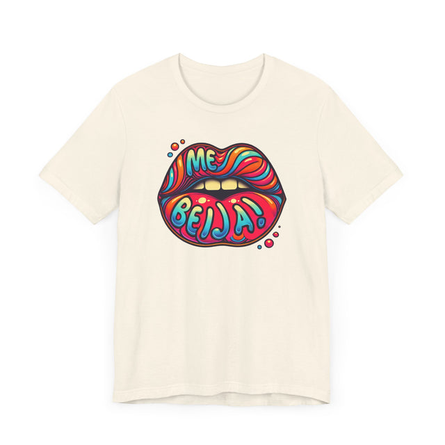 Me Beija "Kiss Me" psychedelic T-shirt, Portuguese Lover Shirt