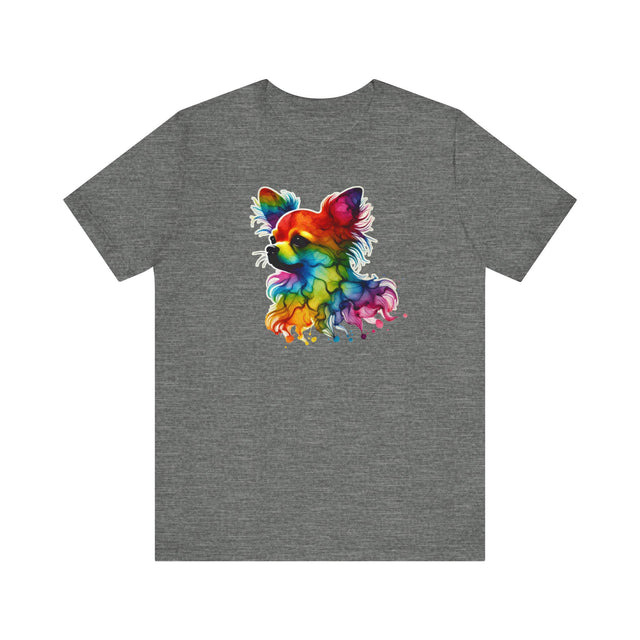 Rainbow Chihuahua Head T-shirt,Pride Shirt,Dog Lover Top,Rainbow Animals,LGBTQ+ Tee, Chihuahua Owner