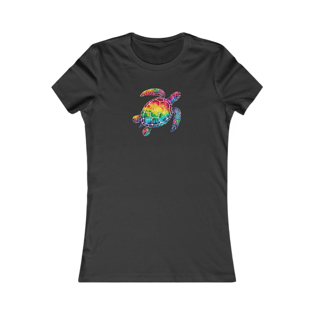 Rainbow Sea Turtle T-shirt, Pride Shirt, LBGT, Sea Turtle T shirt, LGBTQ+, BGLT, Ocean,Women's Favorite Tee