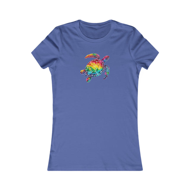 Rainbow Sea Turtle T-shirt, Pride Shirt, LBGT, Sea Turtle T shirt, LGBTQ+, BGLT, Ocean,Women's Favorite Tee