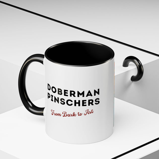 Doberman Pinschers Coffee Cup,4-Panel Pop Art Mug