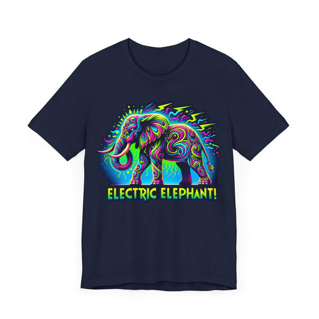 Electric Elephant T-shirt, Pachyderm Lover Tee