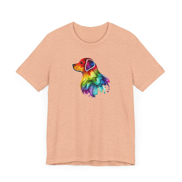 Rainbow Labrador Retriever Head T-shirt,Pride Shirt,Dog Lover Top,Rainbow Animals,LGBTQ+ Tee, Lab Owner