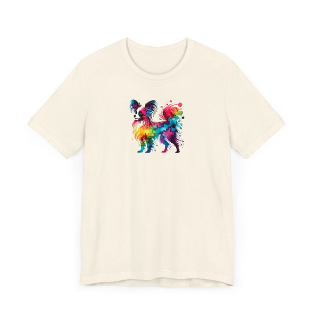 Rainbow Papillon T-shirt,Pride Shirt,Dog Lover Top,Rainbow Animals,LGBTQ+ Tee, Butterfly Dog gift, Phalene Owner