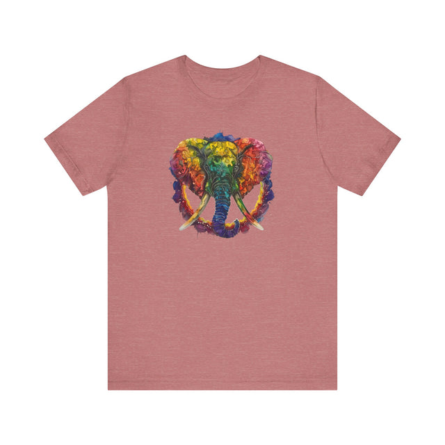 Rainbow Elephant Peace Mandala T-shirt,Pride Shirt,Elephant Lover Top,Rainbow Animals,LGBTQ+ Tee,Queer,Gay,Lesbian,Bisexual,Trans,BGLT,LBGT