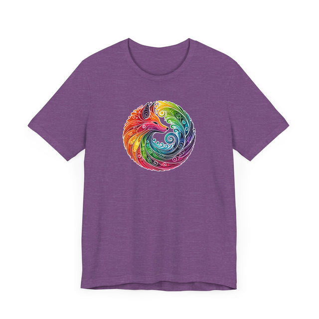 Rainbow Fox Spiral,Vixen lover,Foxy tee,Pride Shirt,Rainbow,Pride Parade T shirt,LGBTQ+ Ally Tee