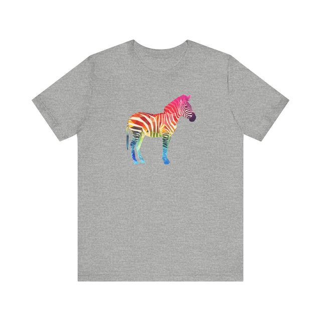 Rainbow Zebra T-shirt,Pride Shirt,Pride Parade Top,Rainbow Animals,LGBTQ+ Tee,Nonbinary, Gay,Lesbian,Bisexual,Trans,BGLT,Enby,Pansexual