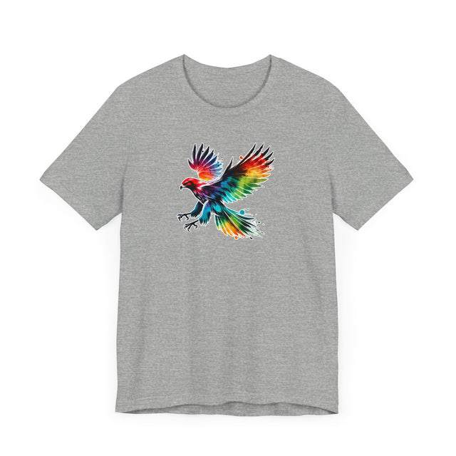 Rainbow Hawk Alcohol Ink T-shirt, Pride Shirt,Bird Lover T shirt, LGBTQ+, BGLT, Avian