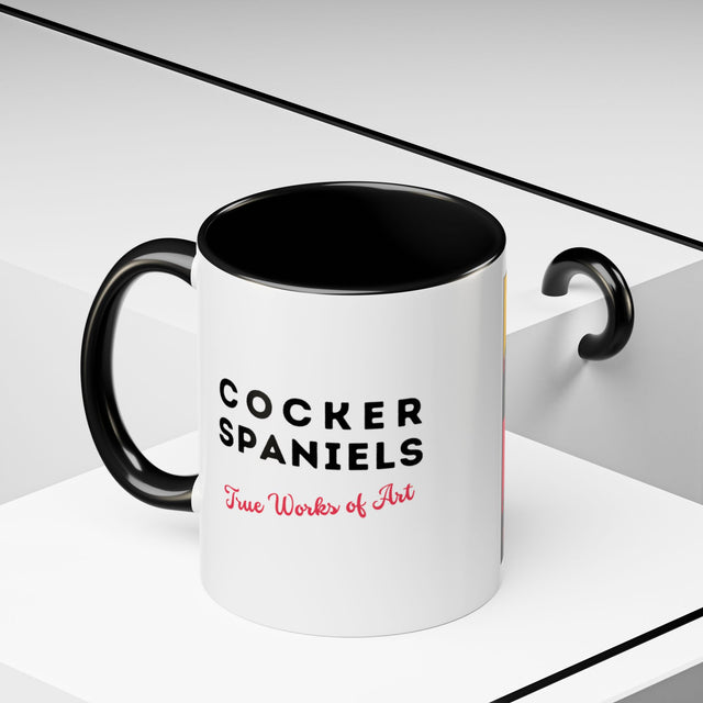 Cocker Spaniels Coffee Cup,4-Panel Pop Art Mug,Cocker Lover,Cocker Mom,Cocker Dad,Dog Lover Gift,Cocker Spaniel Gift
