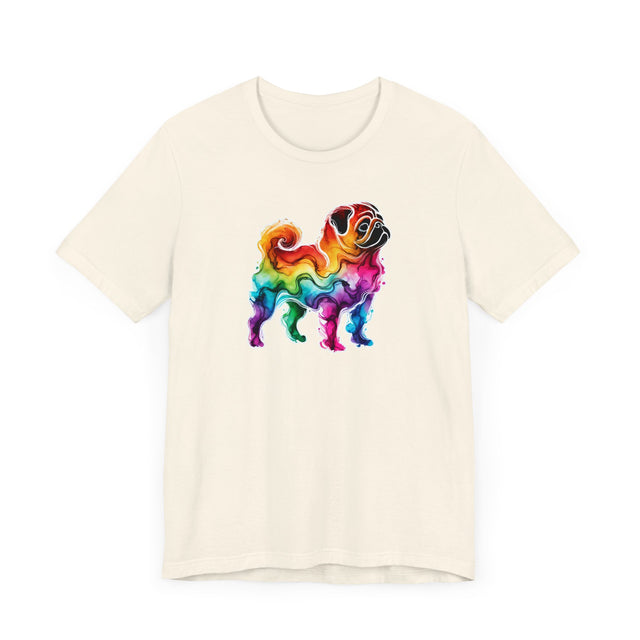 Rainbow Pug T-shirt,Pride Shirt,Dog Lover Top,Rainbow Animals,LGBTQ+ Tee, Pug owner, Pug gift