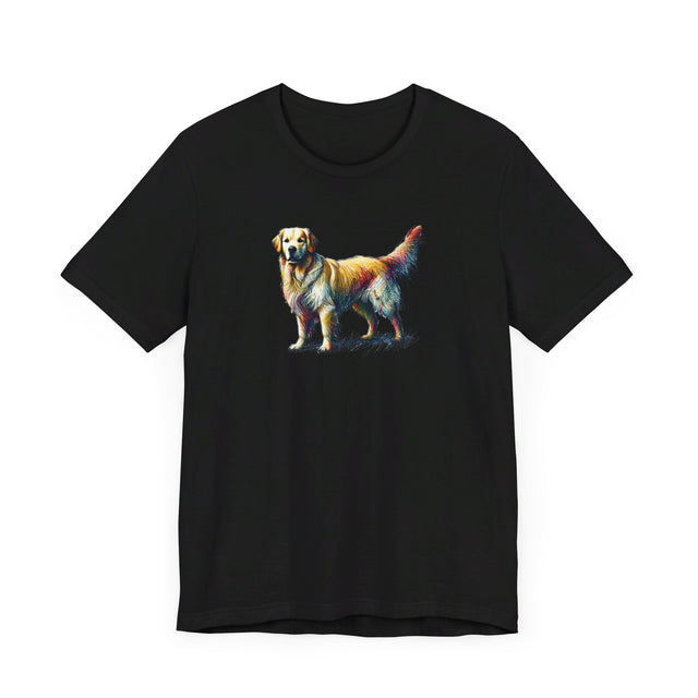 Golden Retriever Scribble T-shirt, Dog Lover Tee