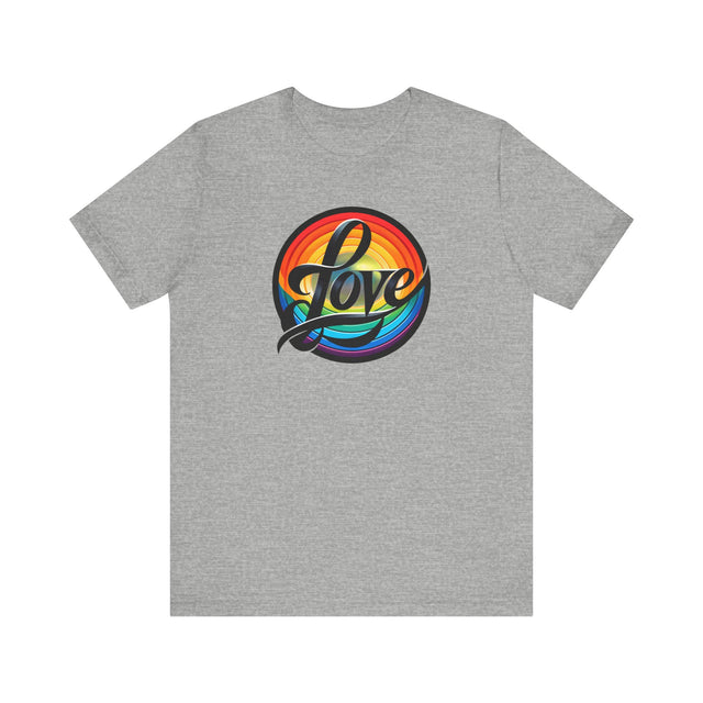 Pride Love Circle Shirt, Rainbow Love T-shirt, LGBT Love, LGBTQ+ Tee, Pride LGBT Ally, Nonbinary, Gay, Lesbian, Bisexual, Trans, Queer Gift