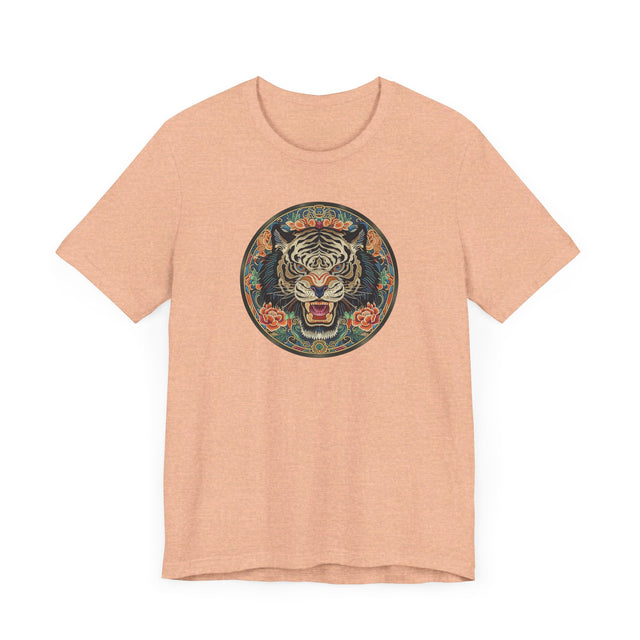 Black Tiger Mandala T-shirt,Tiger Lover Top,Big Cat Lover