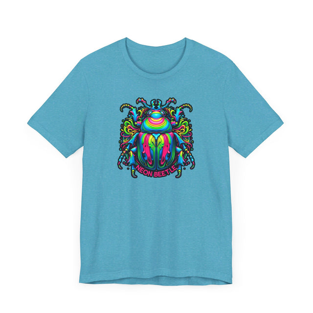 Neon Beetle T-shirt, Insect Lover Top