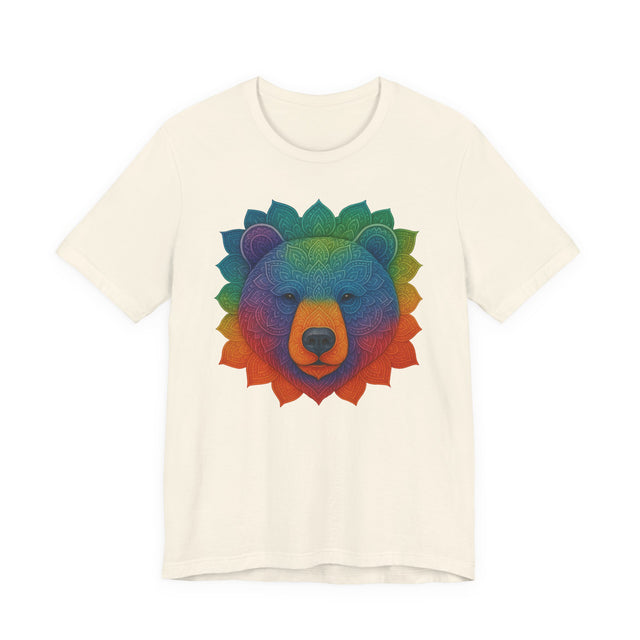 Bear Rainbow Mandala T-shirt, Pride Shirt, Artsy Tee, LGBTQIA, Bear, Queer, Mama Bear, Papa Bear