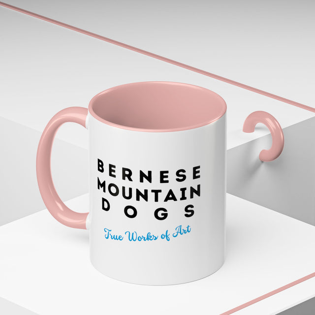 Bernese Mountain Dogs Coffee Cup,4-Panel Pop Art Mug,Berner Sennen Lover,Bernese Mom,Berner Dad,Dog Lover Gift,Bernese Mountain Dog Gift