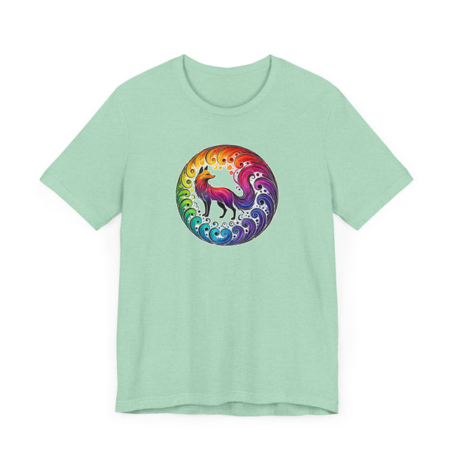 Rainbow Fox Spiral,Vixen lover,Foxy tee,Pride Shirt,Rainbow,Pride Parade T shirt,LGBTQ+ Ally Tee