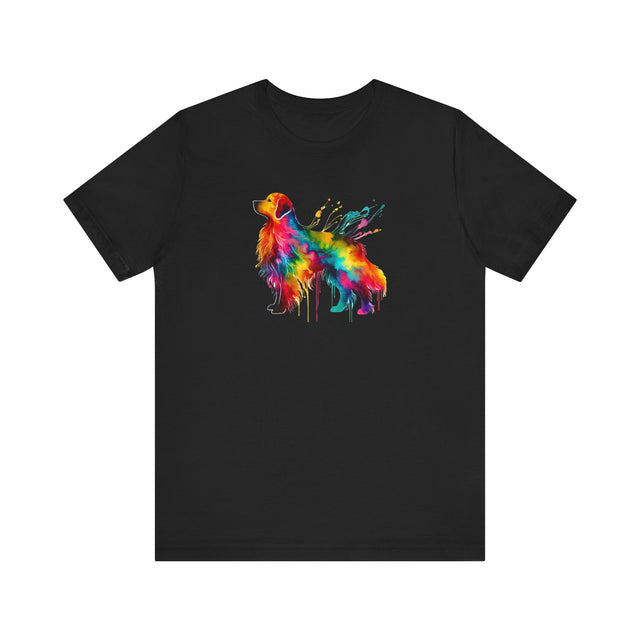 Rainbow Golden Retriever T-shirt,Pride Shirt,Dog Lover Top,Rainbow Animals,LGBTQ+ Tee, Golden Retriever Owner