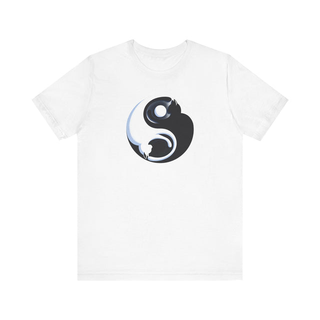 Yin Yang Cat shirt, Spiritual, Meditation, Black & White Cats, Cute Cat Top, Cat Lover Tee, Cat Owner gift, Cat Mom Gift, Cat Dad, Vet Gift